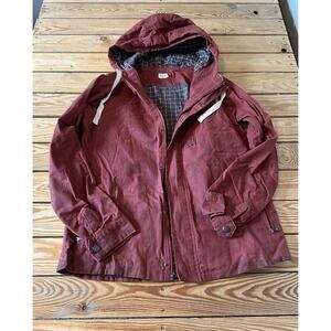 Bridge & Burn Portland Hooded Jacket Size Medium Men’s Red Full Zip